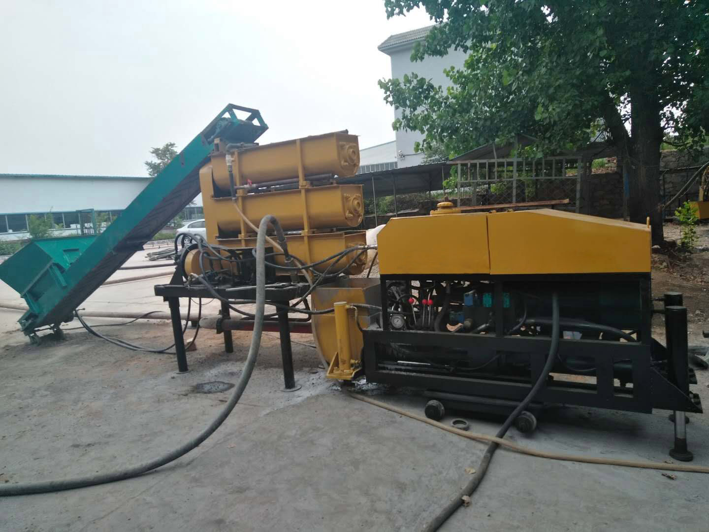 山西省临汾市霍州市拖式湿喷车输送压力-输送管管径